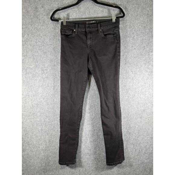 Joes Jeans Women 27 Mid Rise Straight Ankle‎ Stretch Denim Black Casual - Picture 1 of 8